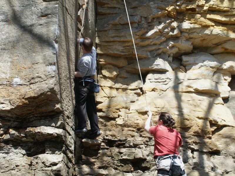 John (climbing), Amy (belay)