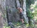 Jacob at base of Hanging Andy (I think)