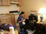 Dozer in our luxurious room