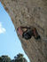Toro warms up on a 5.12c