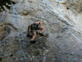 Toro peels onto a 5.10c