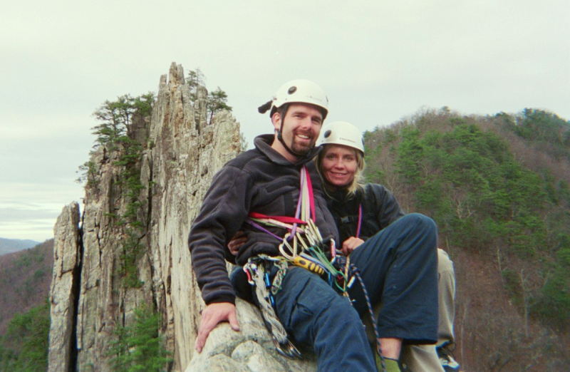 John and Timi (North Peak in background)