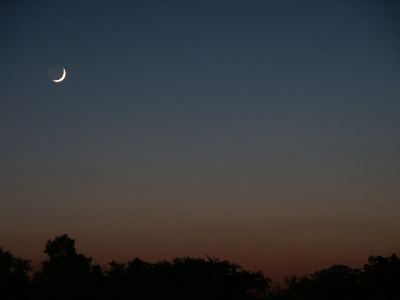 Moon over Harley-Davidson